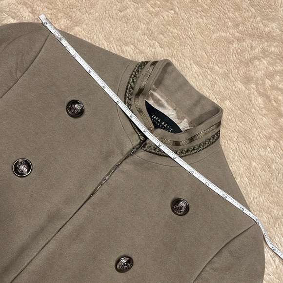 ZARA Faux Suede Military Jacket - Picture 10 of 13